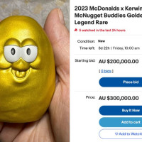 Big Bucks Wanted For 'Rare' Golden Macca's McNugget Collectibles