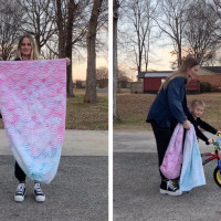 Clever Towel Hack To Teach A Child To Ride A Bike