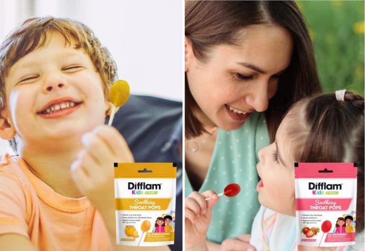 Difflam Kids Soothing Throat Pops