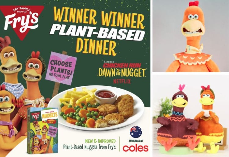 Win 1 Of 5 Chicken Run: Dawn Of The Nugget x Fry’s Plant-Based Packs!