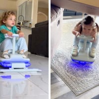 This Toy Car Cleans The Floor While Kids Ride It