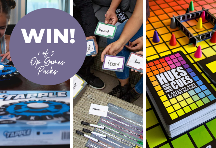 Win 1 Of 5 The Op Games Packs Including Tapple, Hues And Cues And Blank Slate!