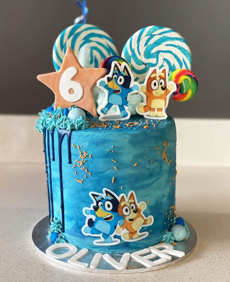 Bluey birthday cake by Emma Britton.