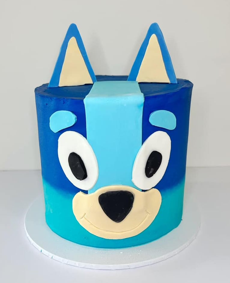 Bluey tower cake via Tayla Ralley.