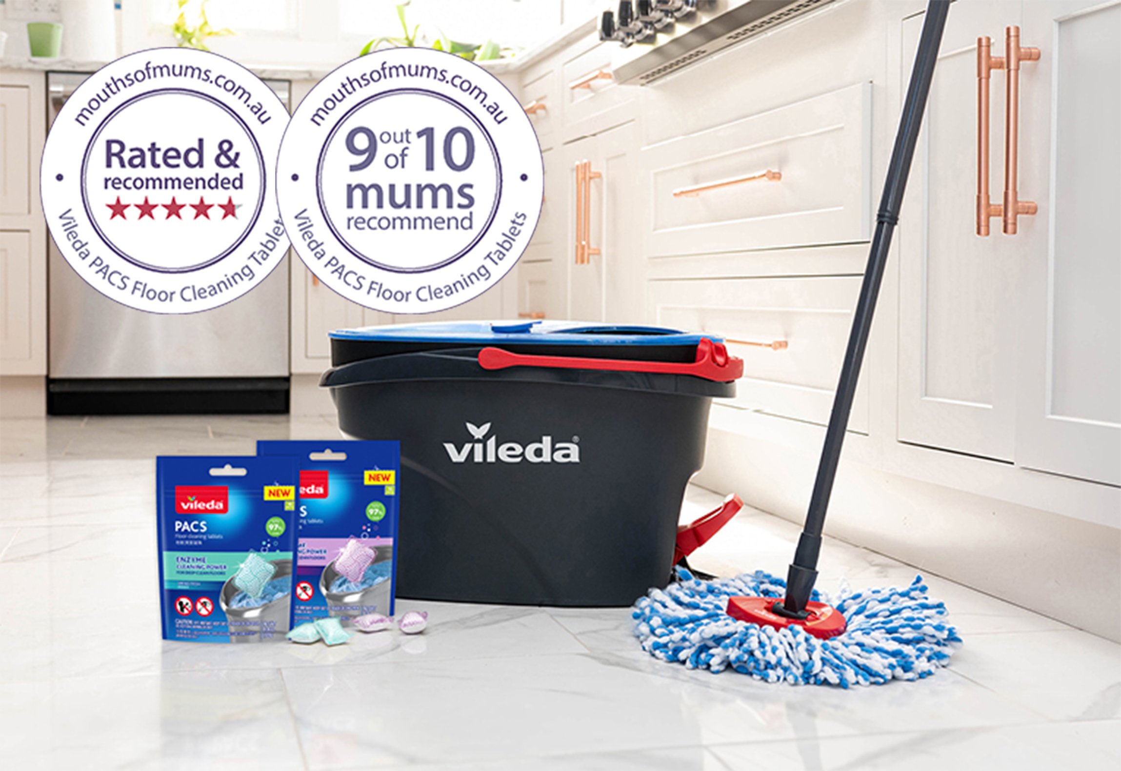 Vileda PACS Floor Cleaning Tablets