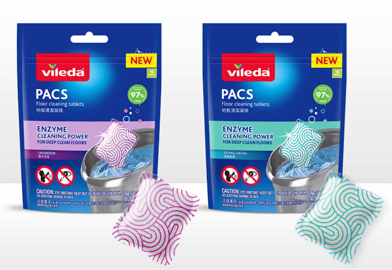 Vileda PACS Cleaning Tablets.