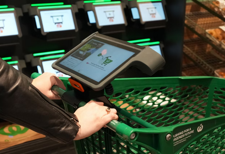 Woolworths Scan and Go Trolleys