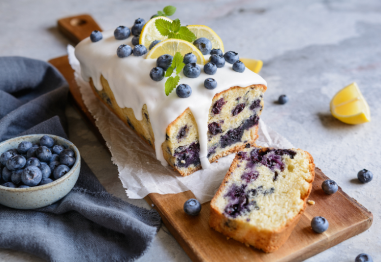 Lemon and Blueberry Yoghurt Loaf