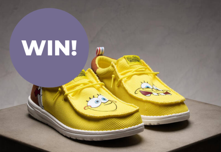 Win A HEYDUDE x SpongeBob Collection Shoe Pack Valued At $520!