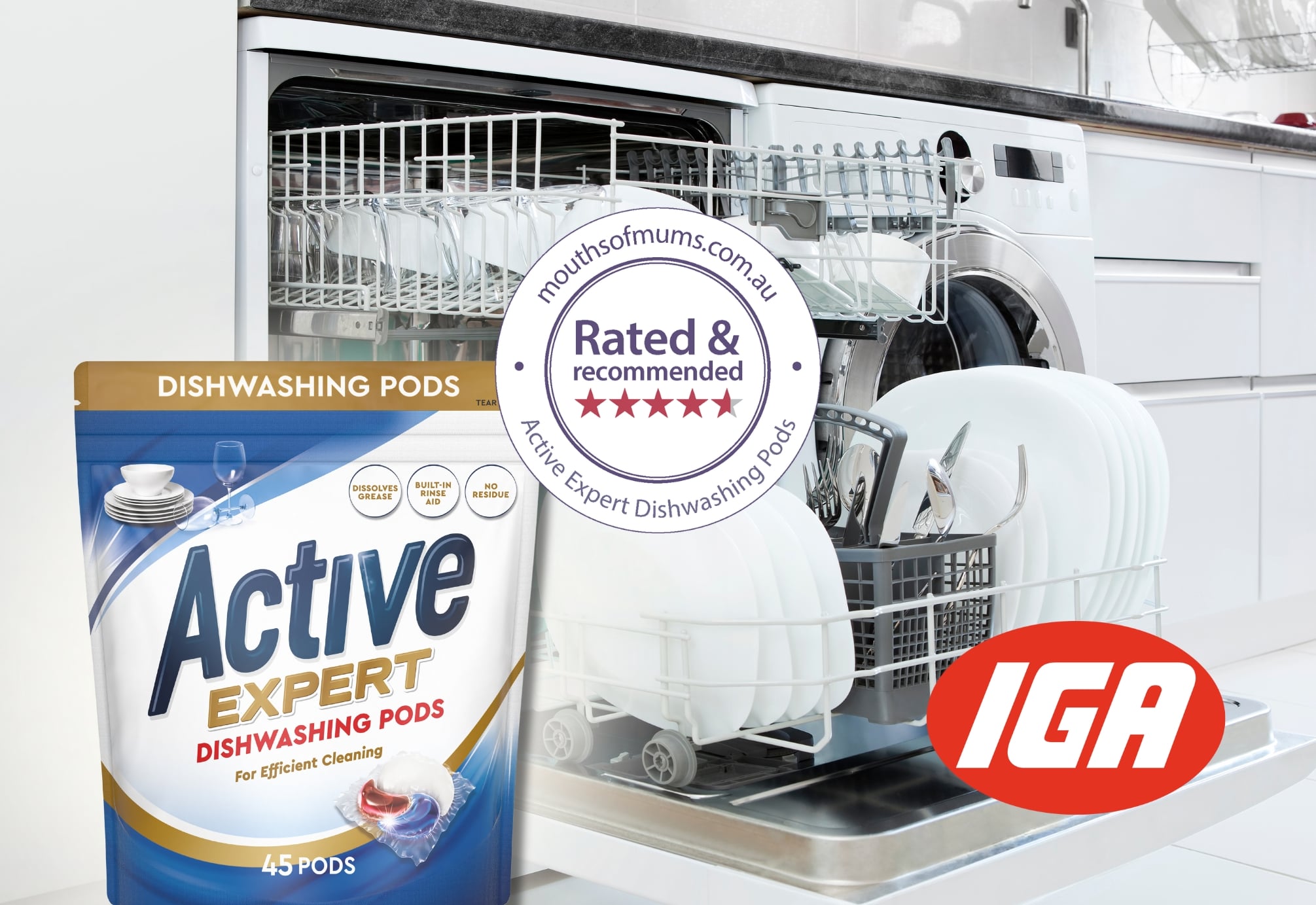 Active Expert Dishwashing Pods