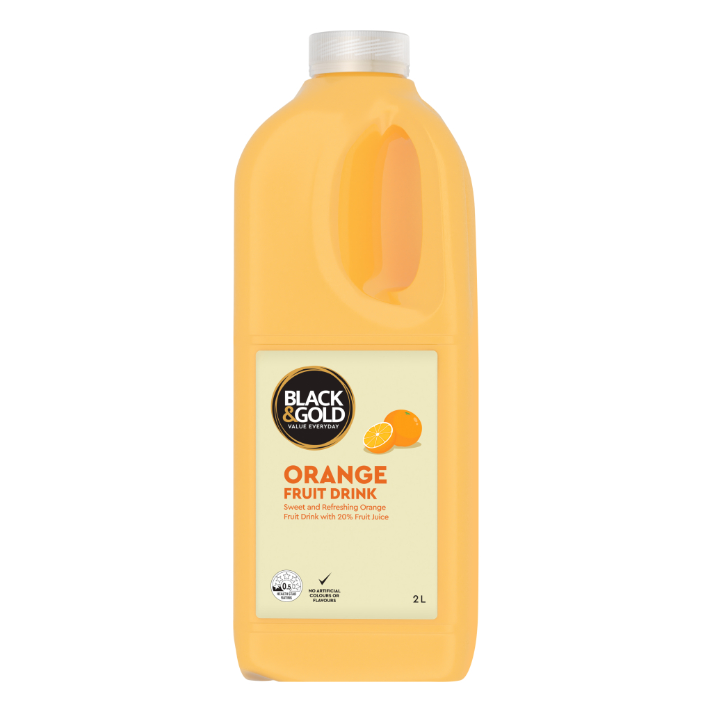 Black & Gold Orange Fruit Drink 2L Ratings - Mouths of Mums