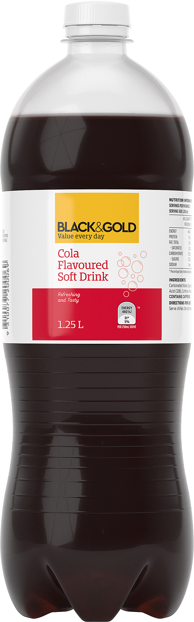Black & Gold Cola Flavoured Soft Drink 125L