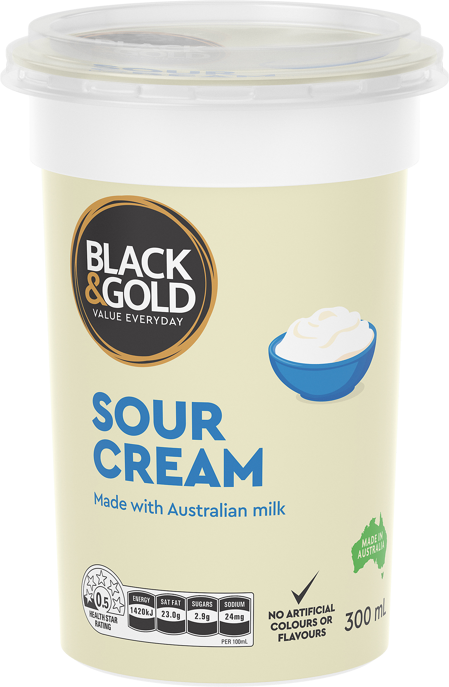 Black & Gold Sour Cream 300mL