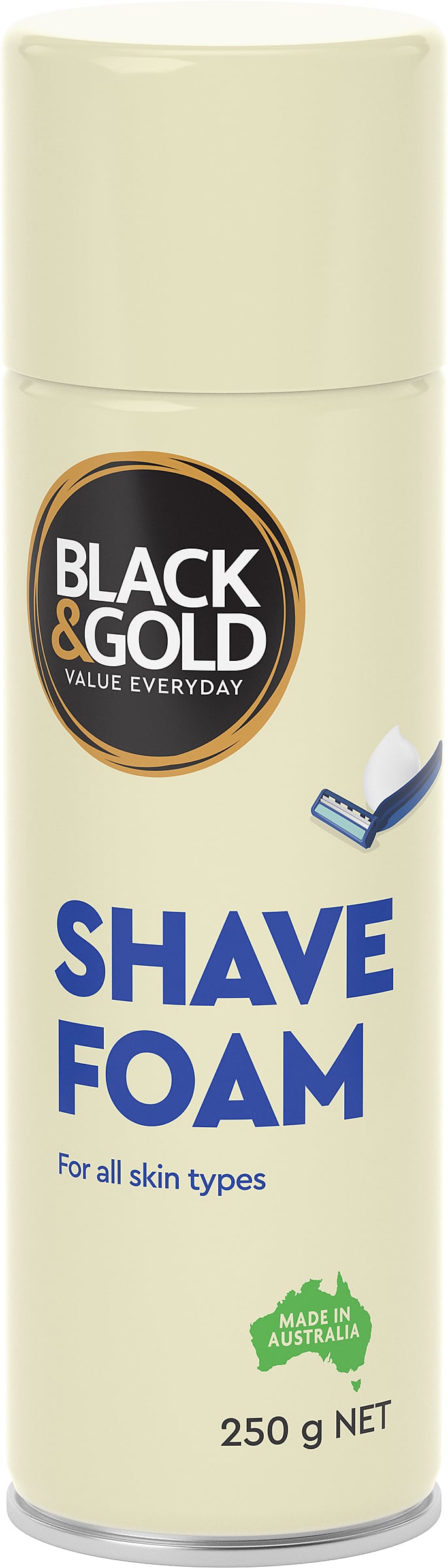 Black & Gold Shave Foam 250g 051938