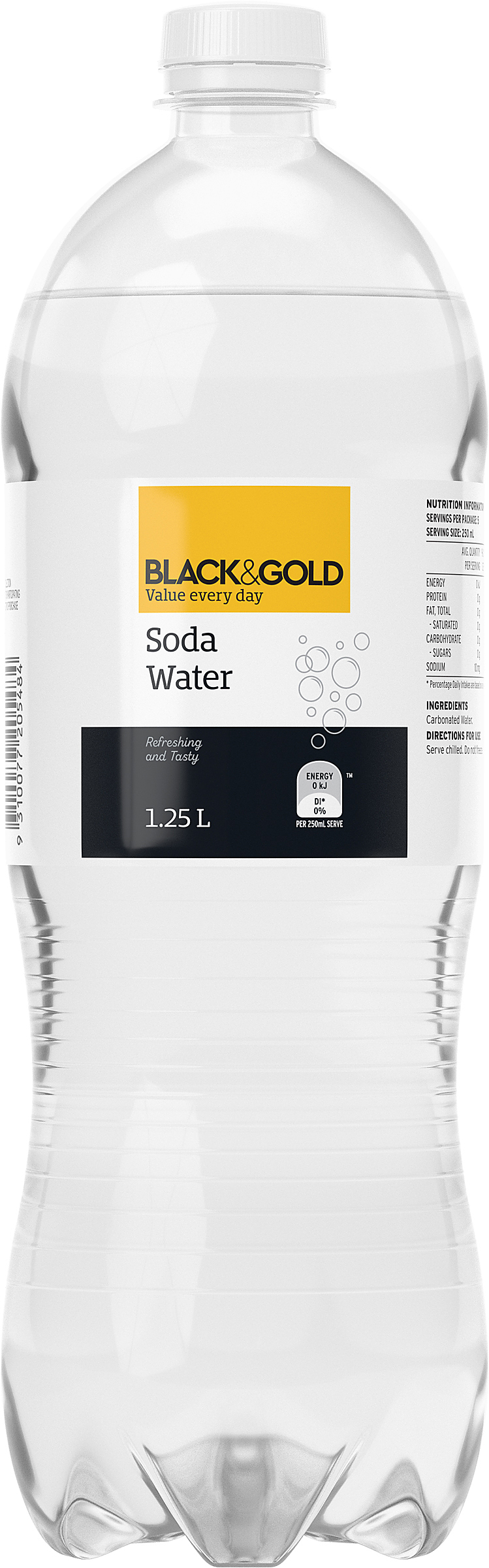 Black & Gold Soda Water 125L