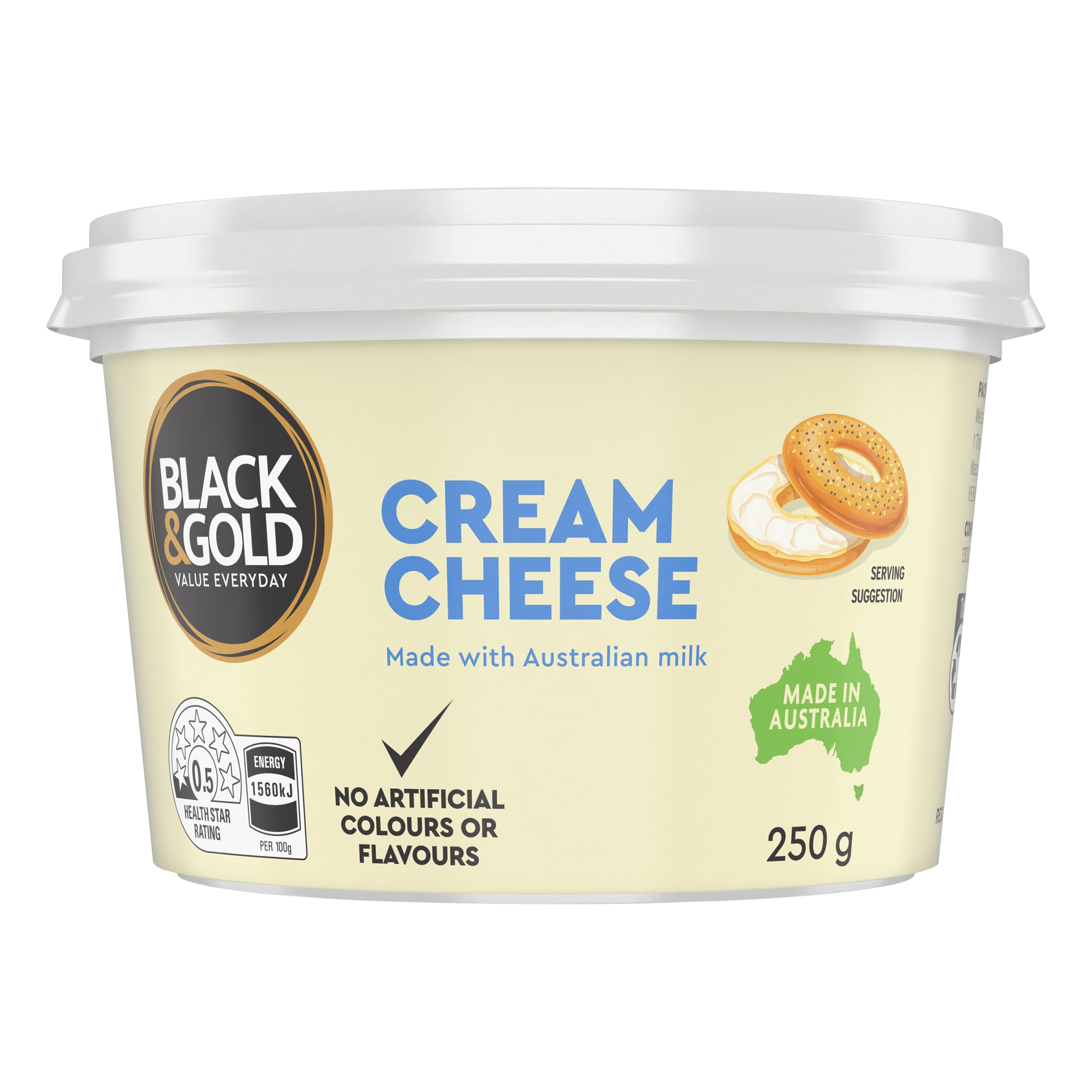 Black & Gold Cream Cheese 250g