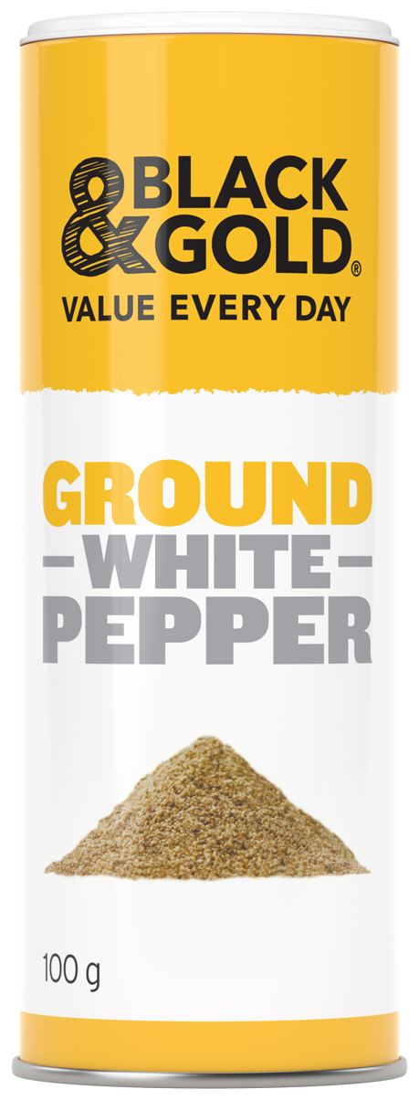 Black & Gold Ground White Pepper 100g