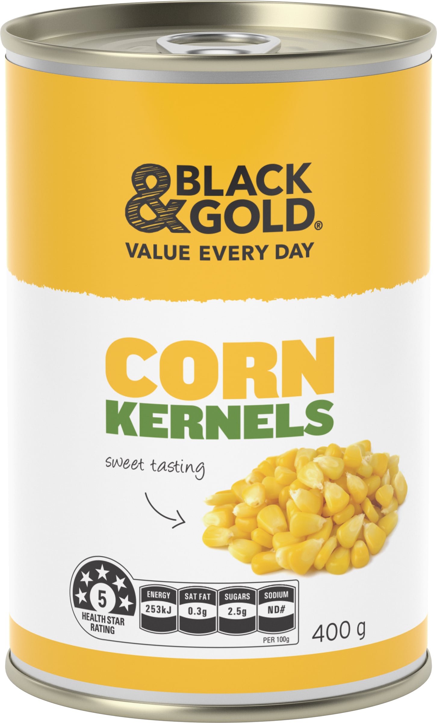 Black & Gold Corn Kernels 400g