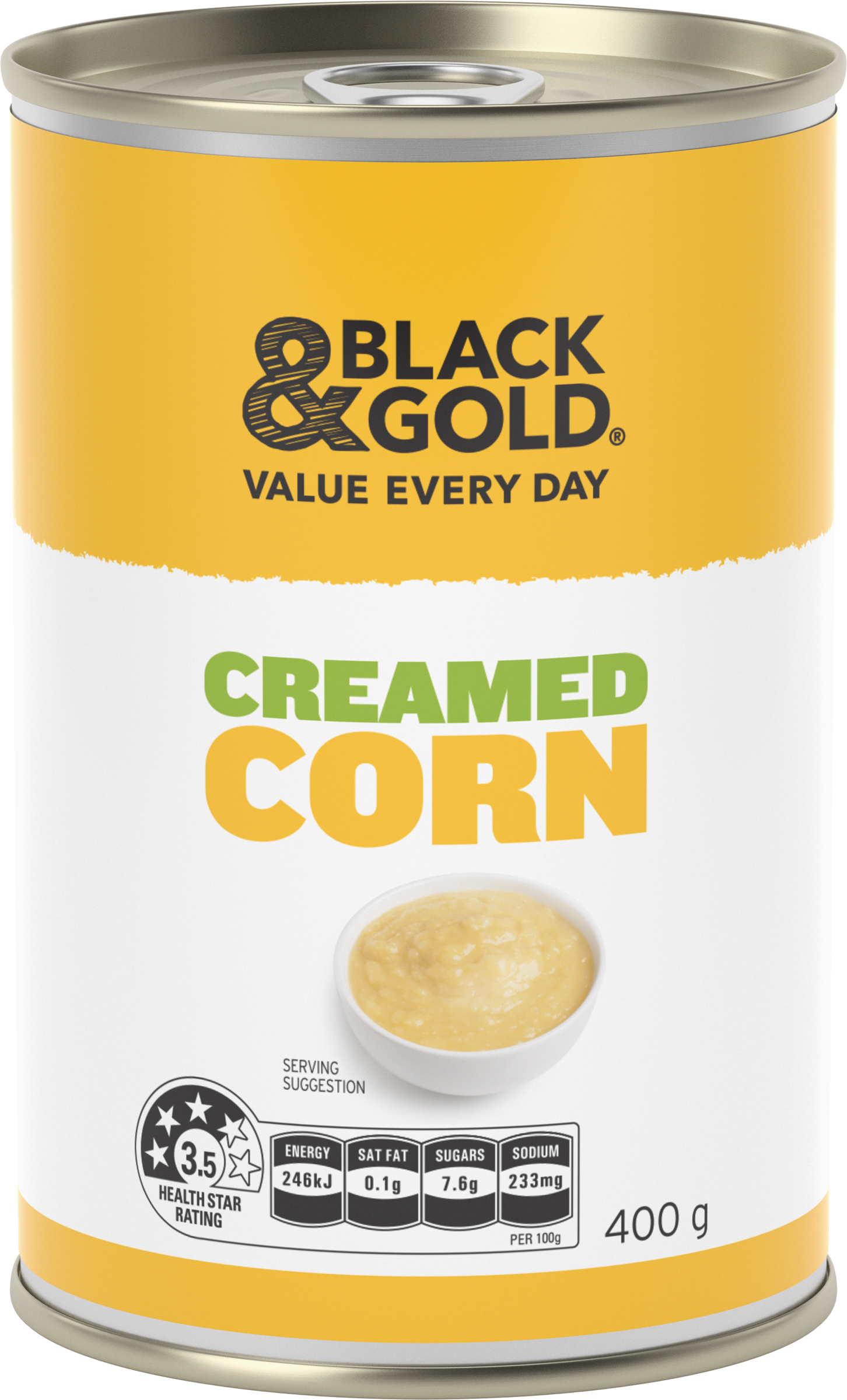 Black & Gold Creamed Corn 400g