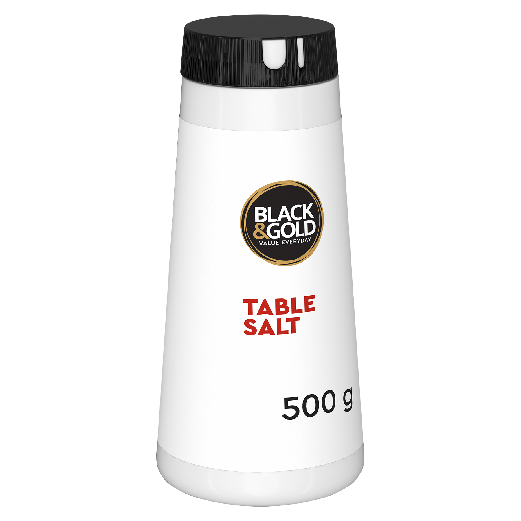 Black & Gold Table Salt 500g DRUM
