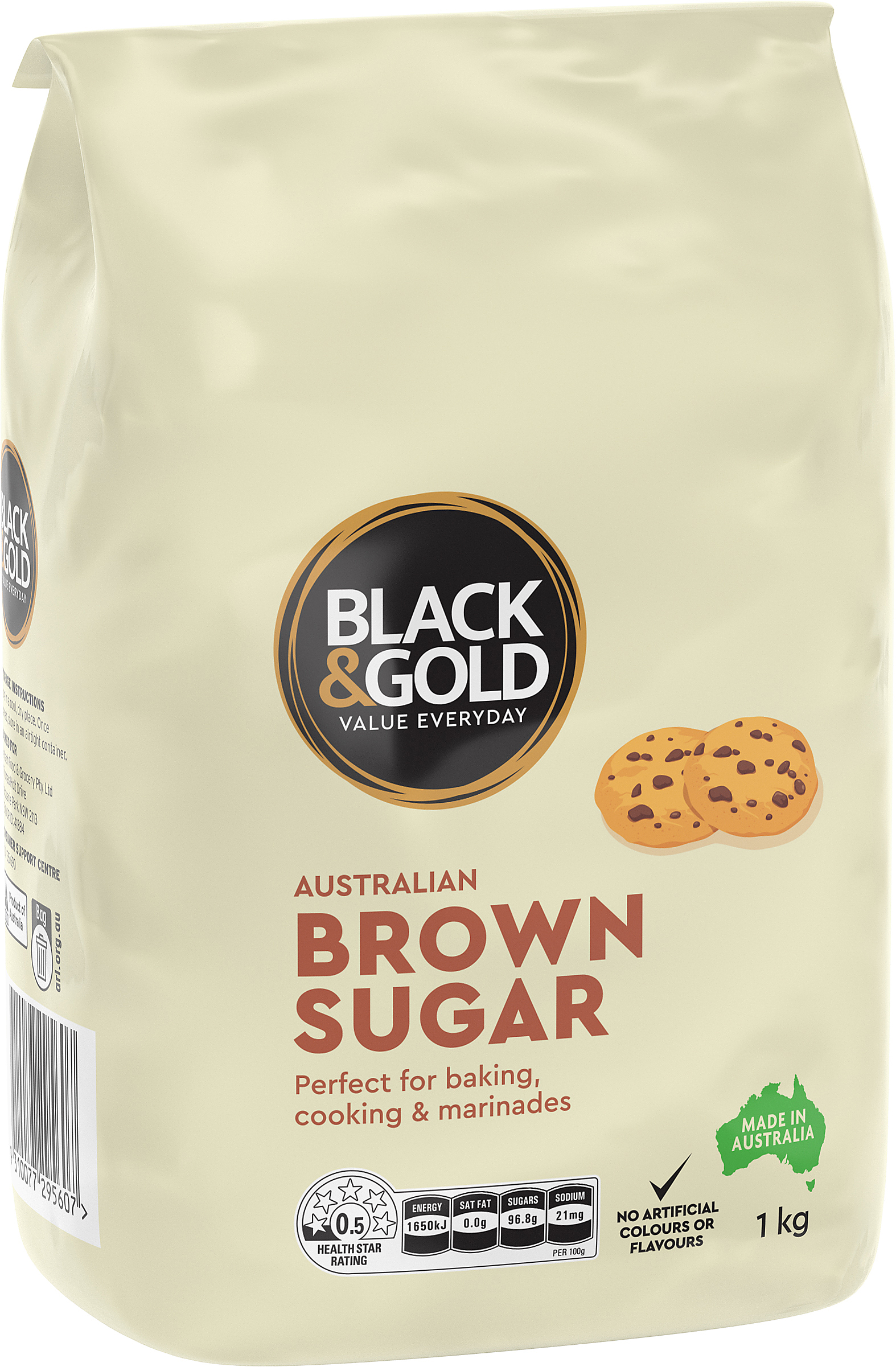 Black & Gold Australian Brown Sugar 1kg 086488