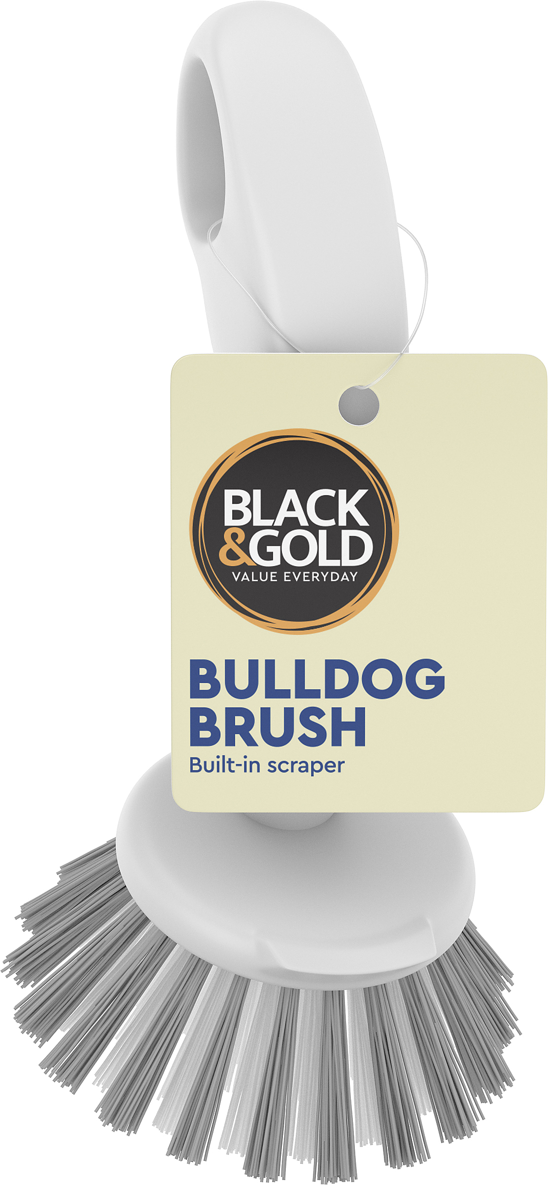Black & Gold Bulldog Brush