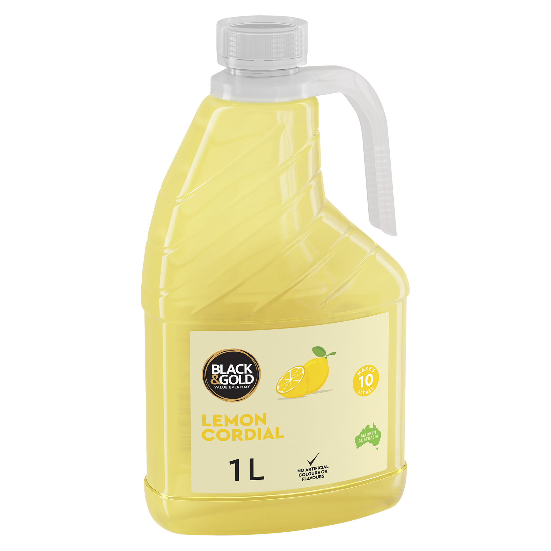 Black & Gold Lemon Cordial 1L