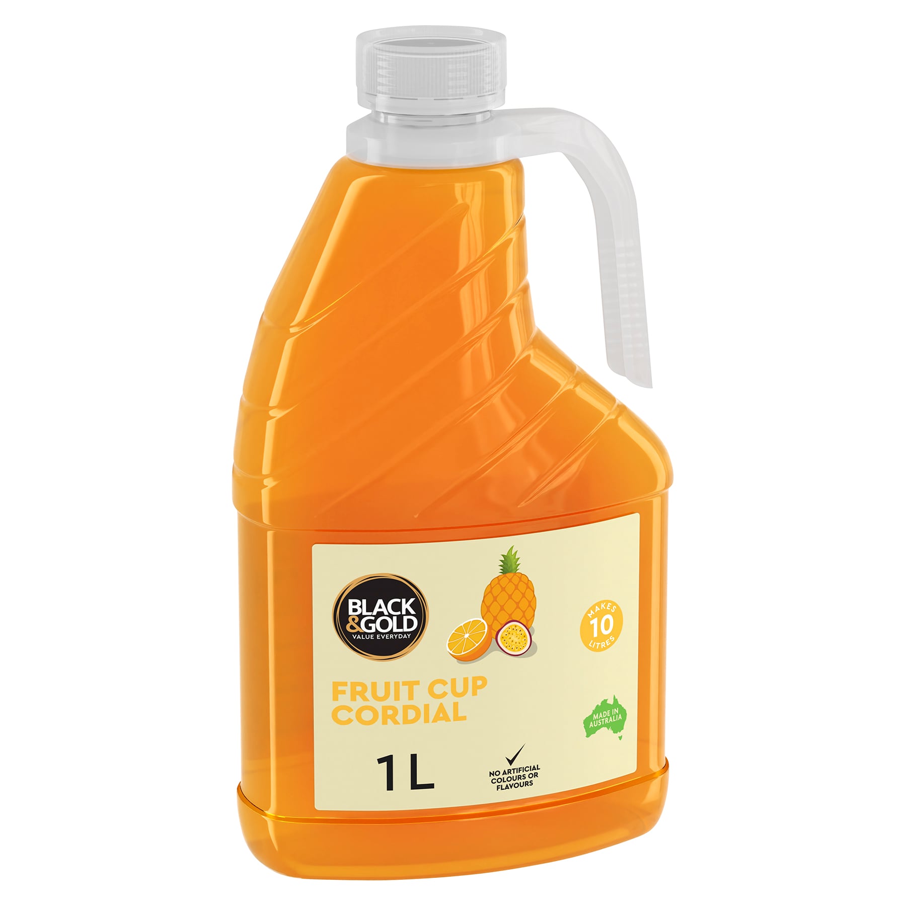 Black & Gold Fruit Cup Cordial 1L