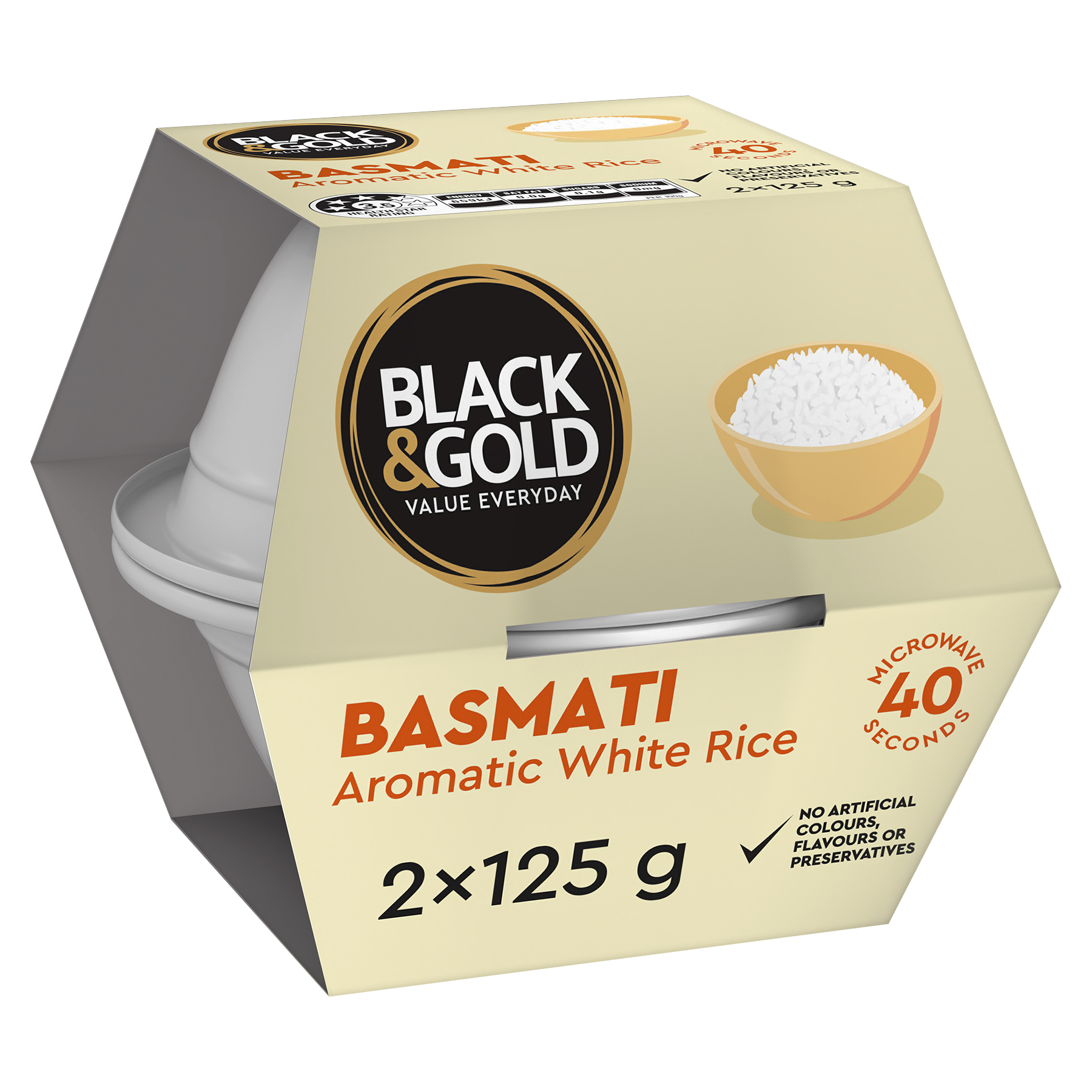 BG Basmati Rice Microwave Cups 2x125g