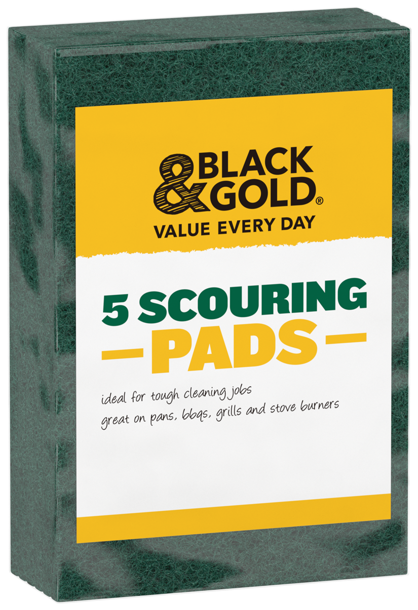 Black & Gold 5 Scouring Pads