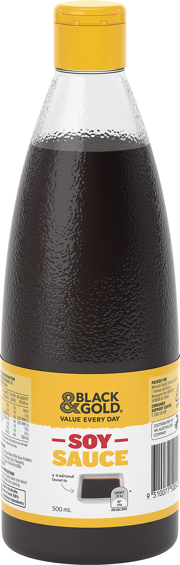 Black & Gold Soy Sauce 500mL