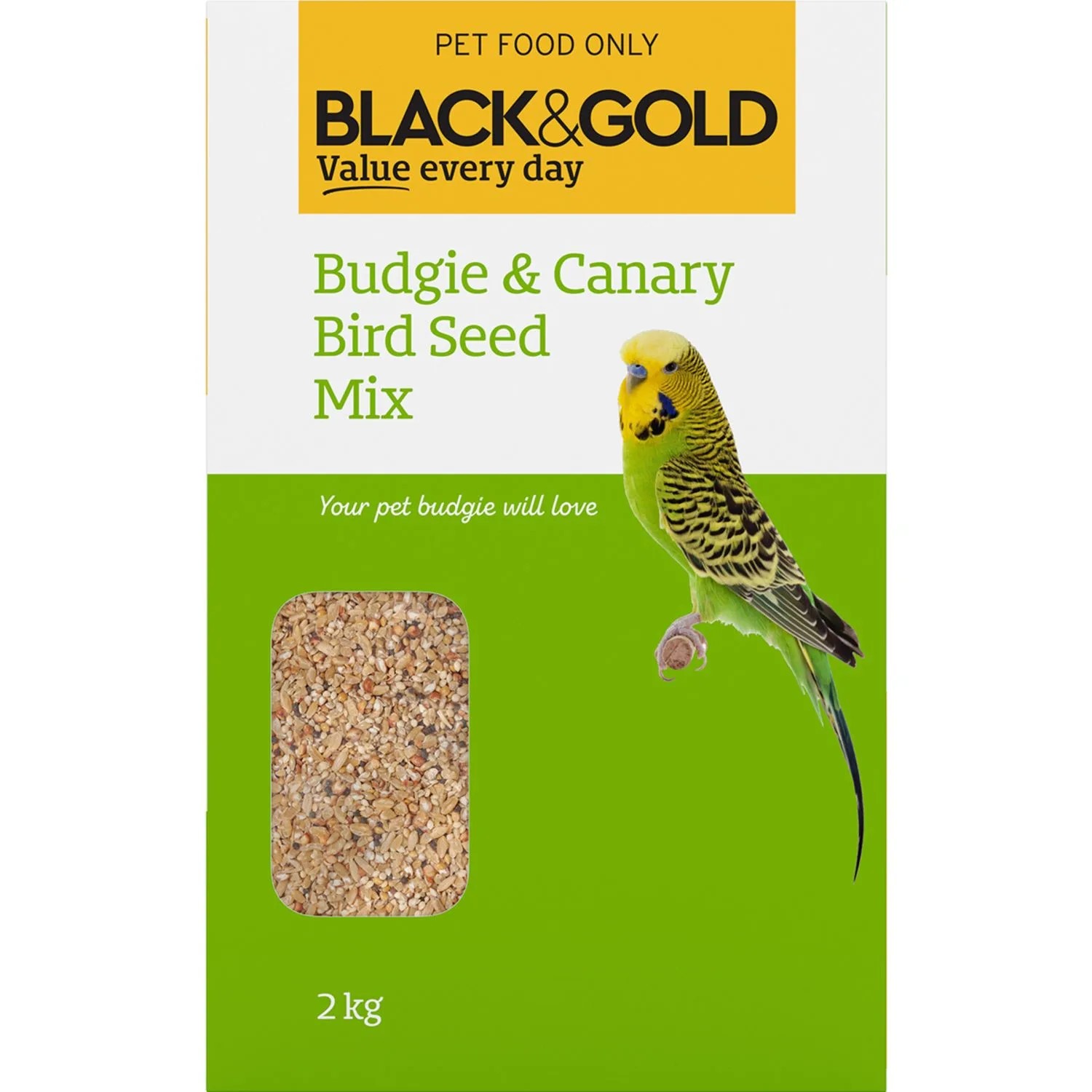 Black & Gold Budgie Canary Mix 2 Kilogram