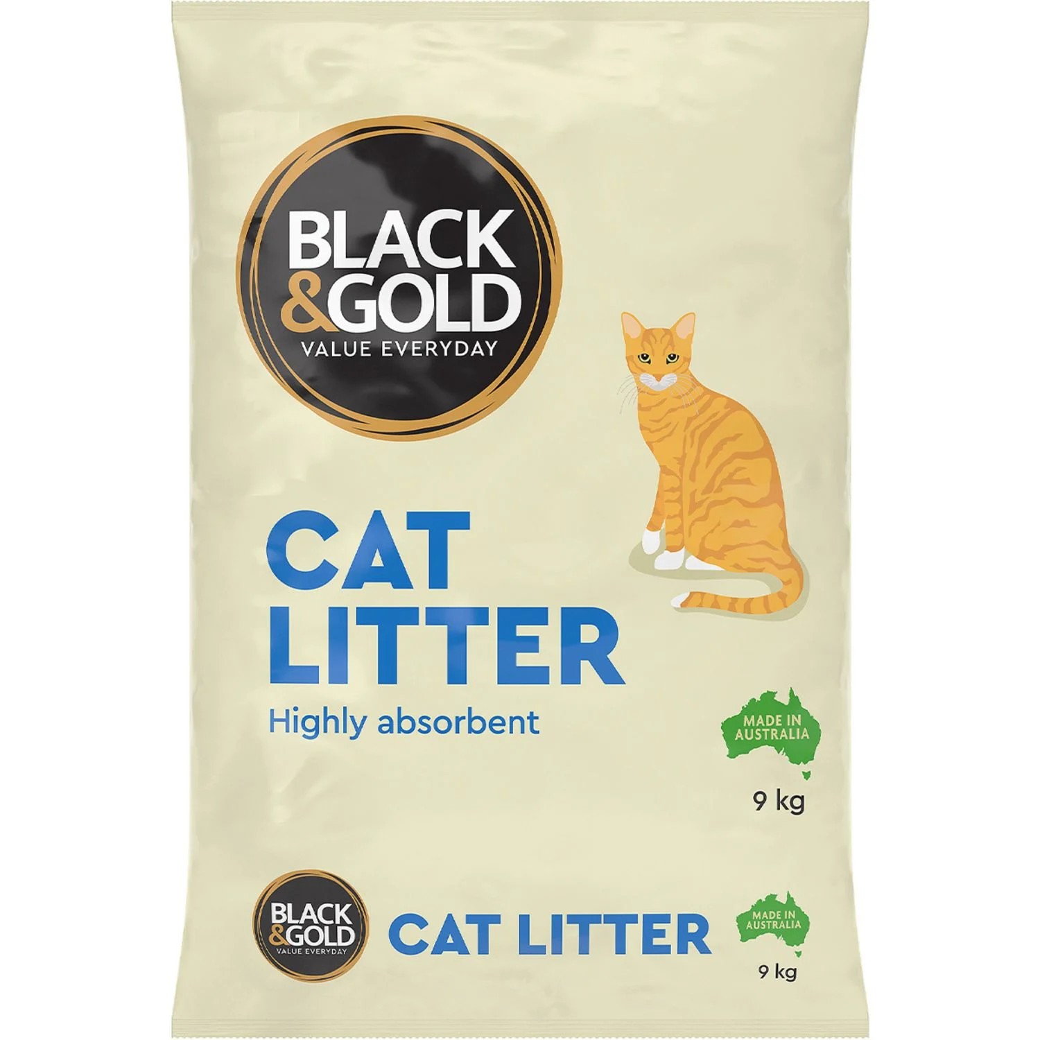 Black & Gold Cat Litter 9 Kilogram