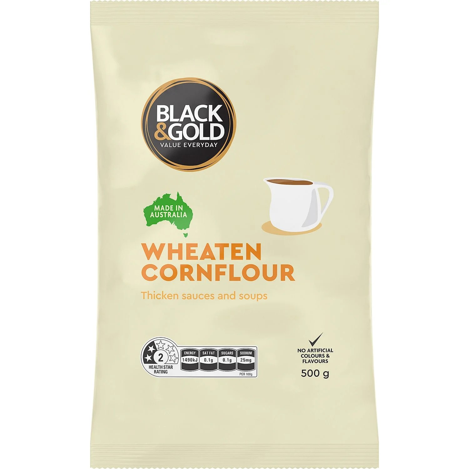 Black & Gold Cornflour 500 Gram