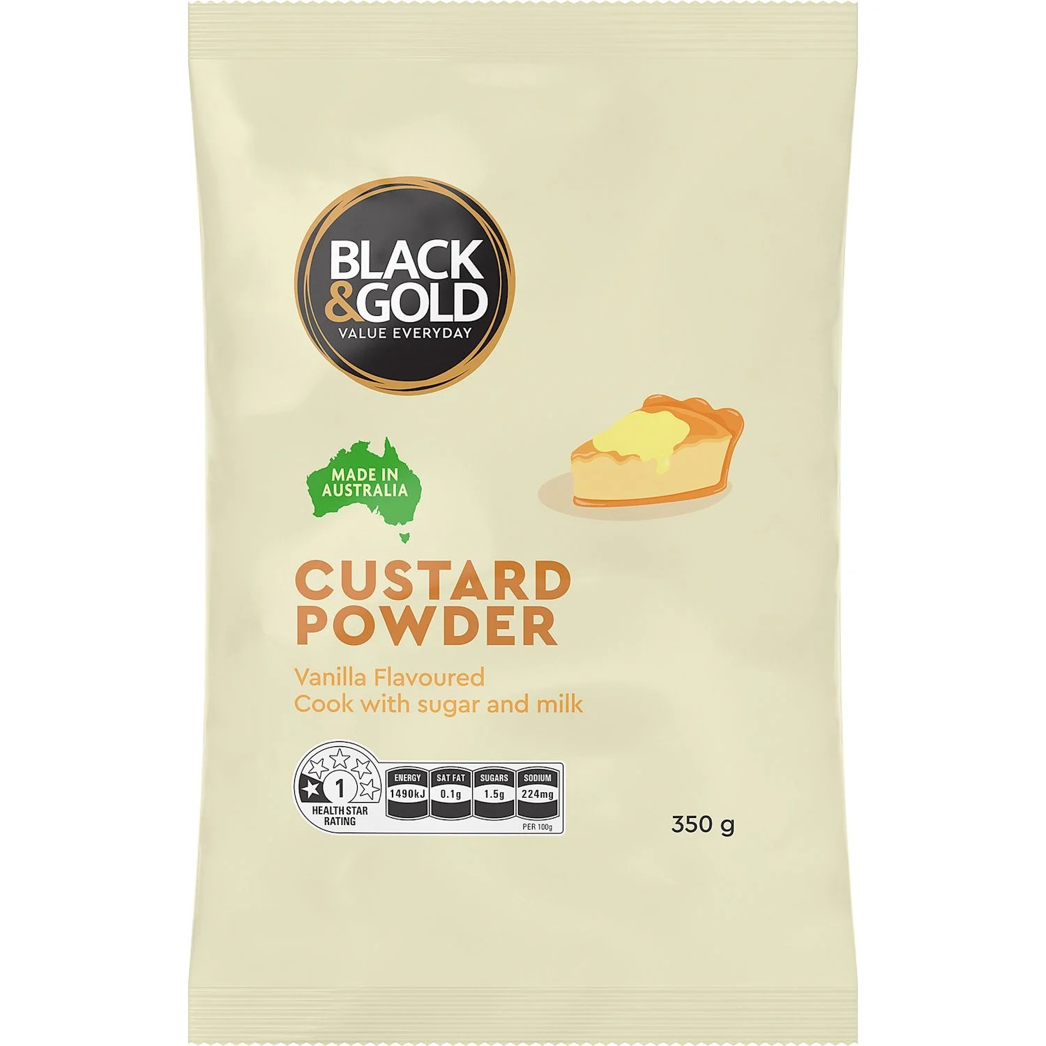 Black & Gold Custard Powder 350 Gram