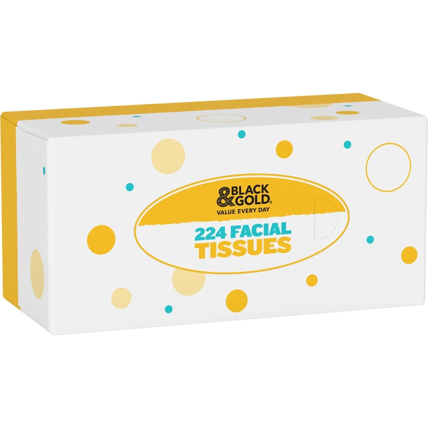 Black & Gold Facial Tissues