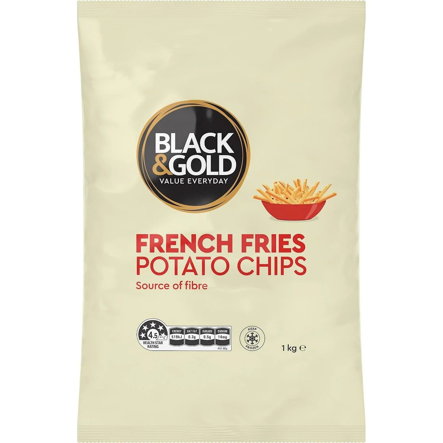 Black & Gold French Fries 1 Kilogram