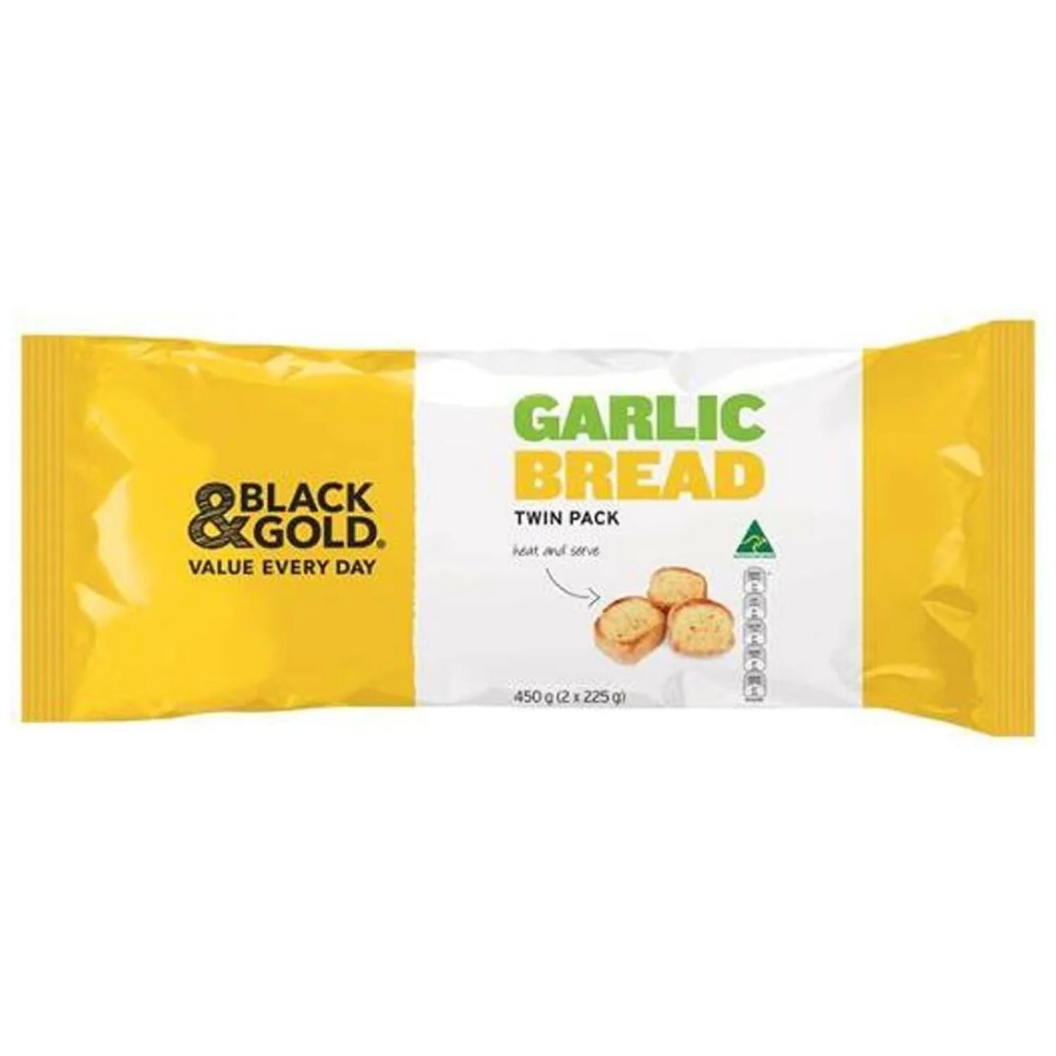 Black & Gold Garlic Bread Twin Pack 2 Pack