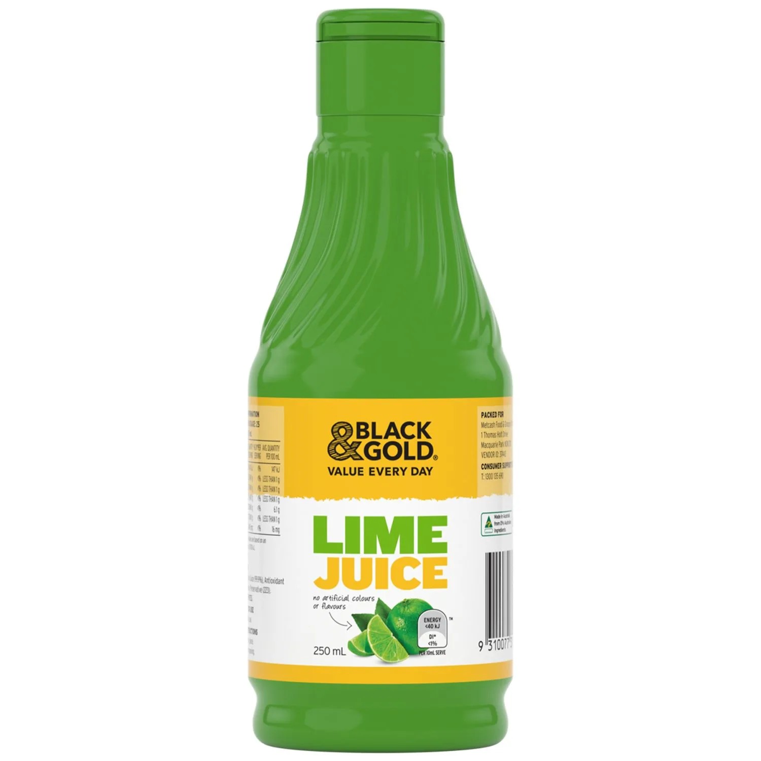 Black & Gold Juice Lime 250 Millilitre