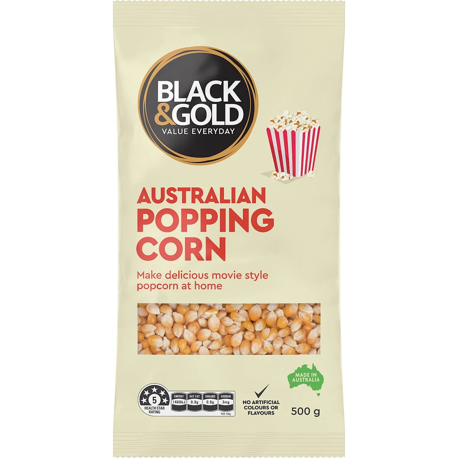 Black & Gold Popcorn 500 Gram