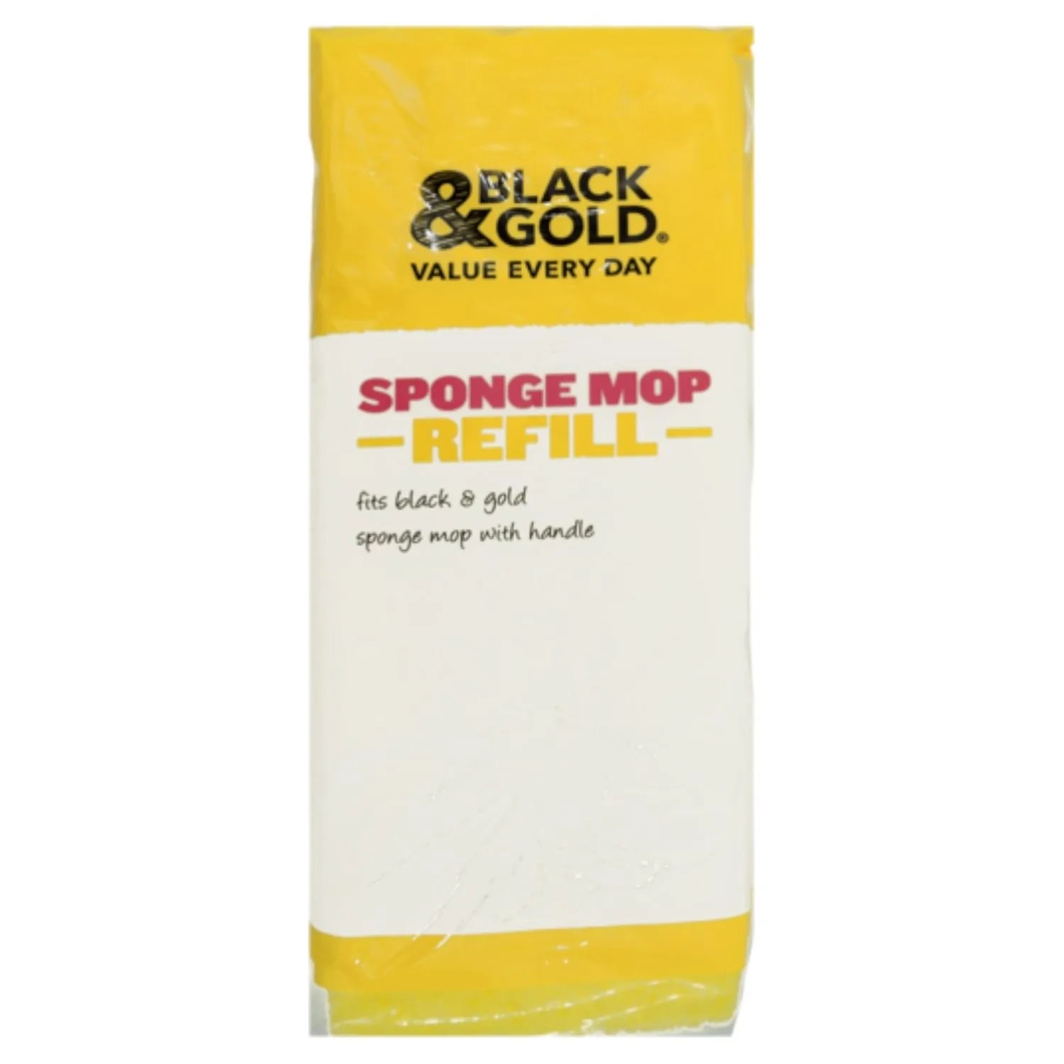 Black & Gold Sponge Mop Refill