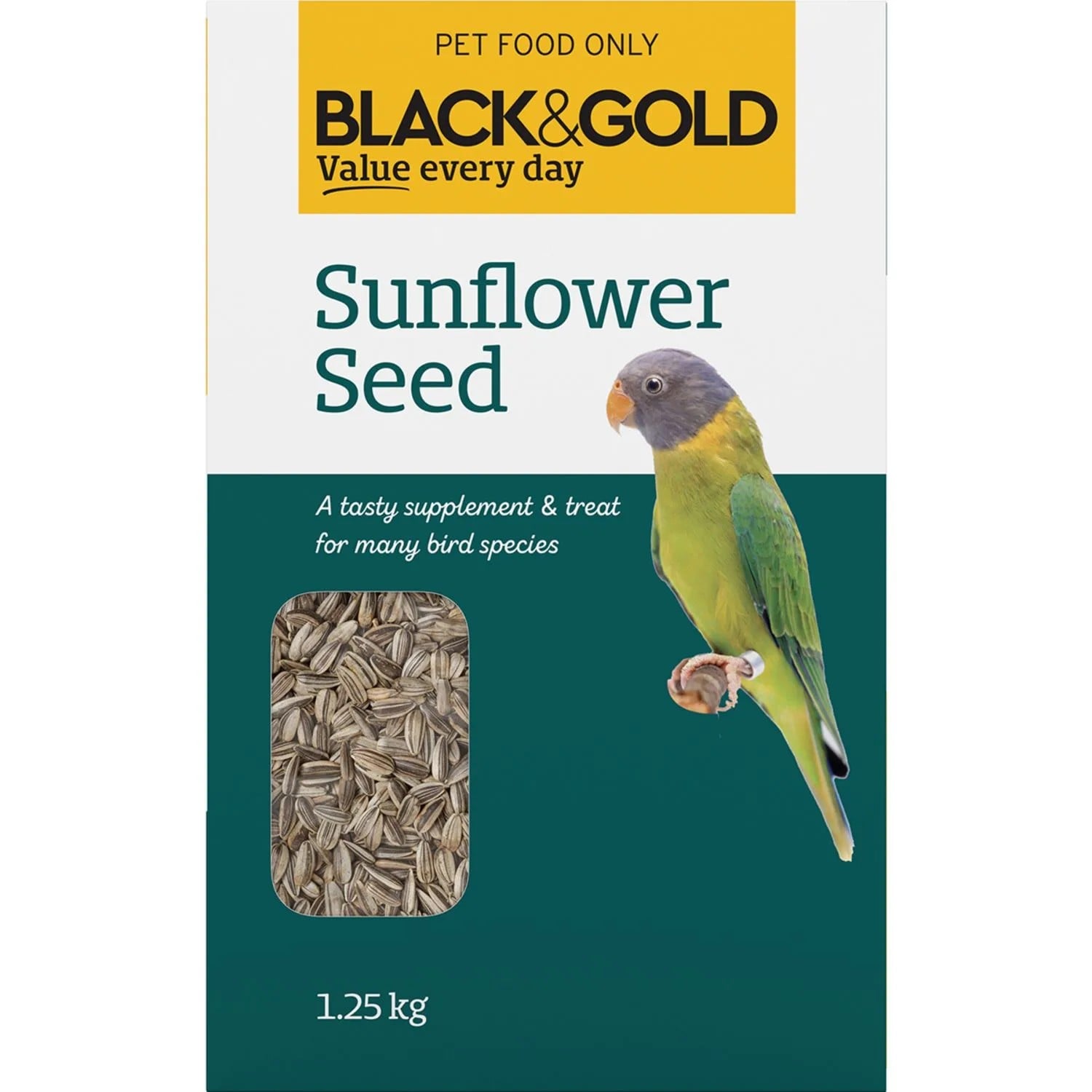 Black & Gold Sunflower Bird Seed 1