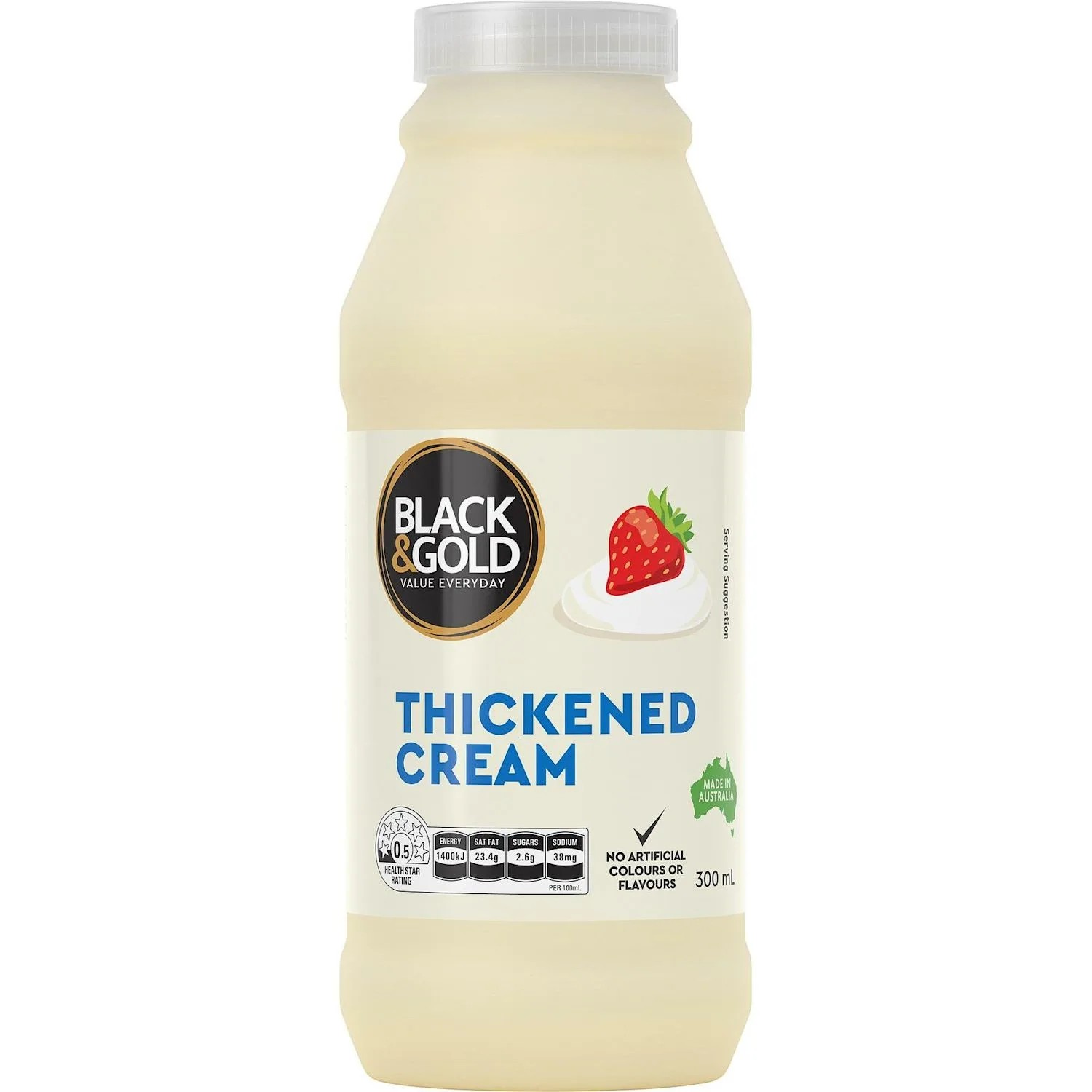 Black & Gold Thickened Cream 300 Millilitre