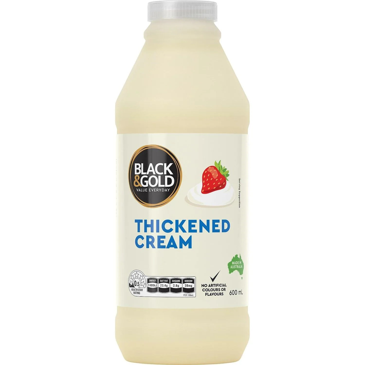 Black & Gold Thickened Cream 600 Millilitre