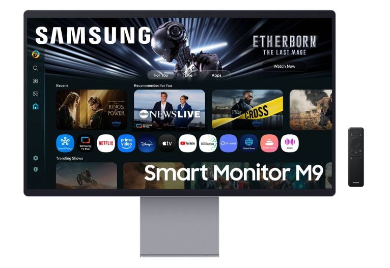 Samsung Smart Monitor M9 front on.