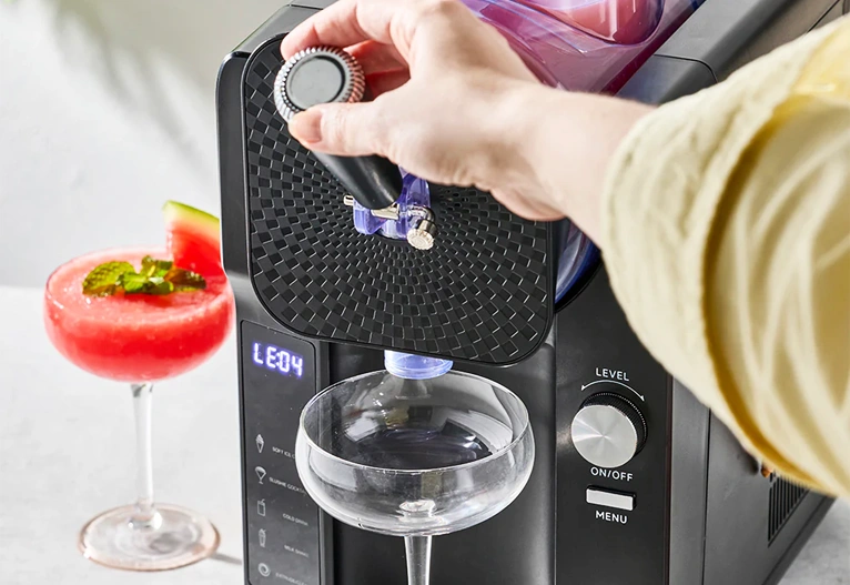 Baccarat The Slushie Pro Ice Cream and Slushie Maker in black.