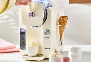 Baccarat The Slushie Pro Ice Cream and Slushie Maker in white.