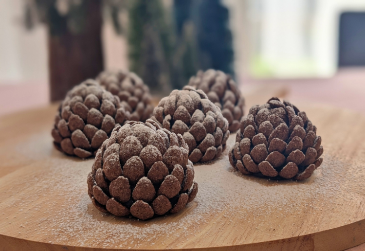 Three Ingredient Oreo Cheesecake Pinecones