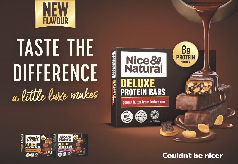 Nice & Natural Deluxe Protein Bar Range.