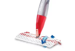 Vileda ProMist Max Flip Mop on a hardwood floor.